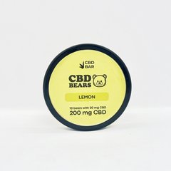 Желейні CBD ведмедики зі смаком лимона 16г 200мг CBD Vegan