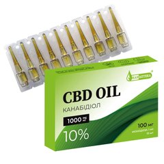 CBD 10% олія в капсулах 100 мг